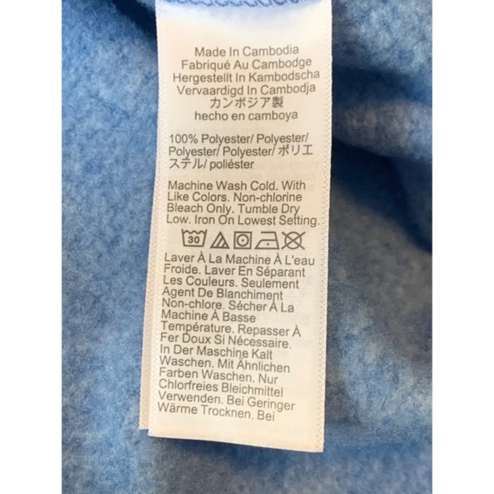 J.Crew Authentic Fleece Medium Light Blue‎ Lightweight Sweatshirt Pullover